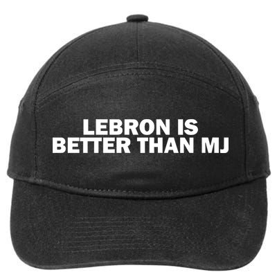 Lebron Is Better Than Mj 7-Panel Snapback Hat