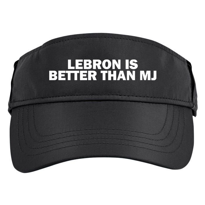Lebron Is Better Than Mj Adult Drive Performance Visor