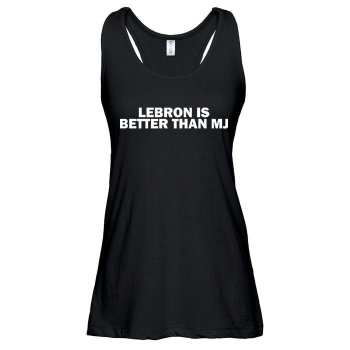 Lebron Is Better Than Mj Ladies Essential Flowy Tank