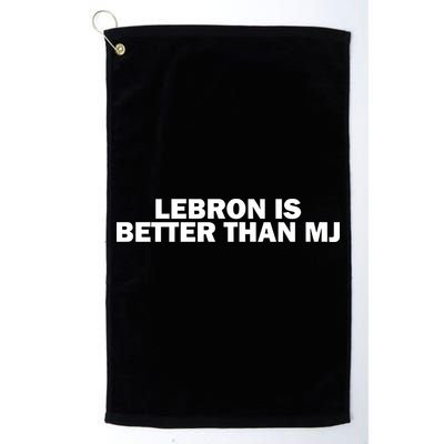 Lebron Is Better Than Mj Golf Towel
