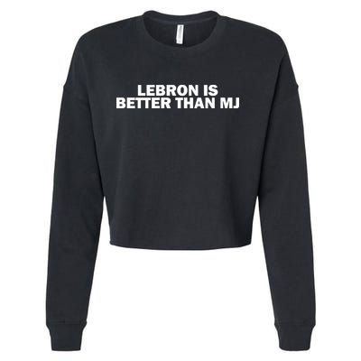 Lebron Is Better Than Mj Cropped Pullover Crew