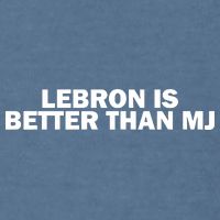 Lebron Is Better Than Mj Garment-Dyed Sweatshirt