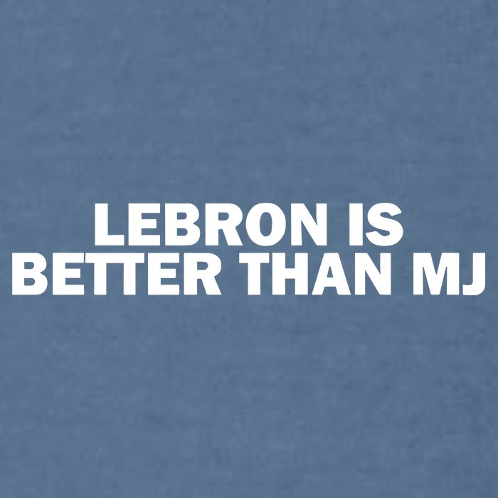 Lebron Is Better Than Mj Garment-Dyed Sweatshirt