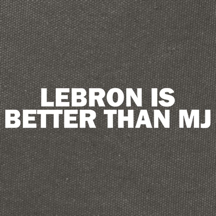Lebron Is Better Than Mj Cotton Canvas Backpack