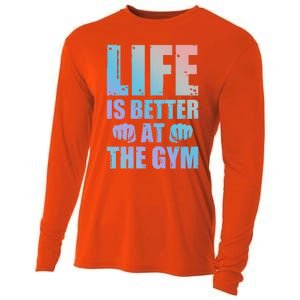 Life Is Better At The Gym Gift Cooling Performance Long Sleeve Crew