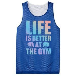 Life Is Better At The Gym Gift Mesh Reversible Basketball Jersey Tank