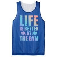 Life Is Better At The Gym Gift Mesh Reversible Basketball Jersey Tank