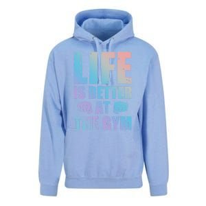 Life Is Better At The Gym Gift Unisex Surf Hoodie