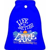 Life Is Better At The Lake House Summer Tops Decor Gift Ceramic Bell Ornament