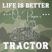 Life Is Better On Papas Tractor Legacy Tie Dye Trucker Hat