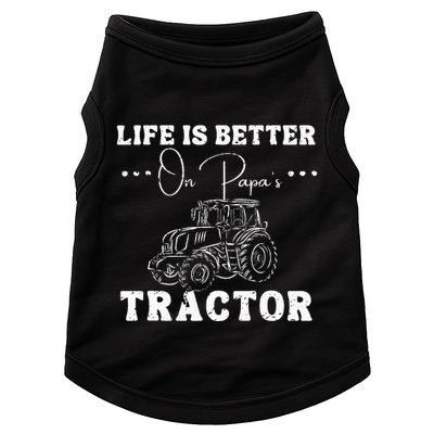 Life Is Better On Papas Tractor Doggie Tank
