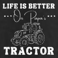 Life Is Better On Papas Tractor Golf Towel