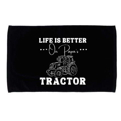 Life Is Better On Papas Tractor Microfiber Hand Towel