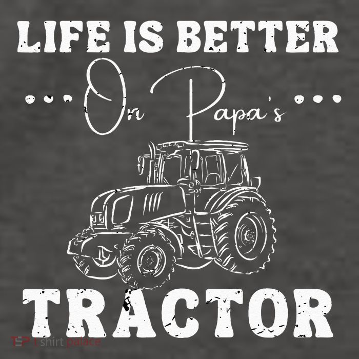 Life Is Better On Papas Tractor Vector Backpack