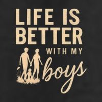 Life is Better with My Boys Cool Comfort Performance Bucket Hat