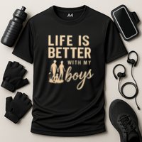Life is Better with My Boys Cooling Performance Crew T-Shirt