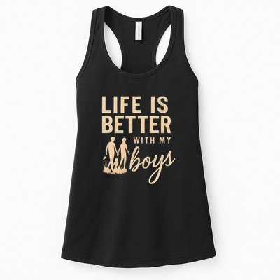 Life is Better with My Boys Womens Tank Top