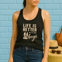 Life is Better with My Boys Womens Tank Top