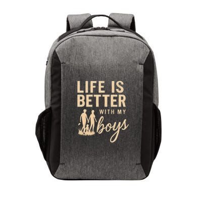 Life is Better with My Boys Vector Backpack