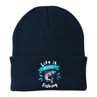 Life Is Better With Fishing Knit Cap Winter Beanie