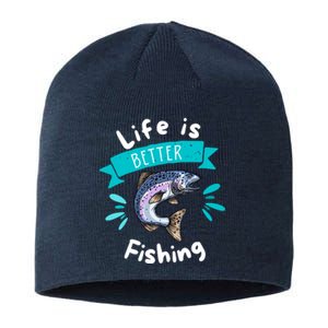 Life Is Better With Fishing Sustainable Beanie