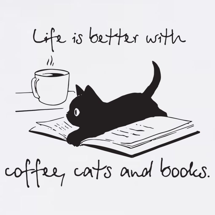 Life Is Better With Books Cats And Coffee Cool Comfort Performance Bucket Hat