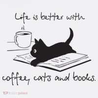Life Is Better With Books Cats And Coffee Sweatshirt