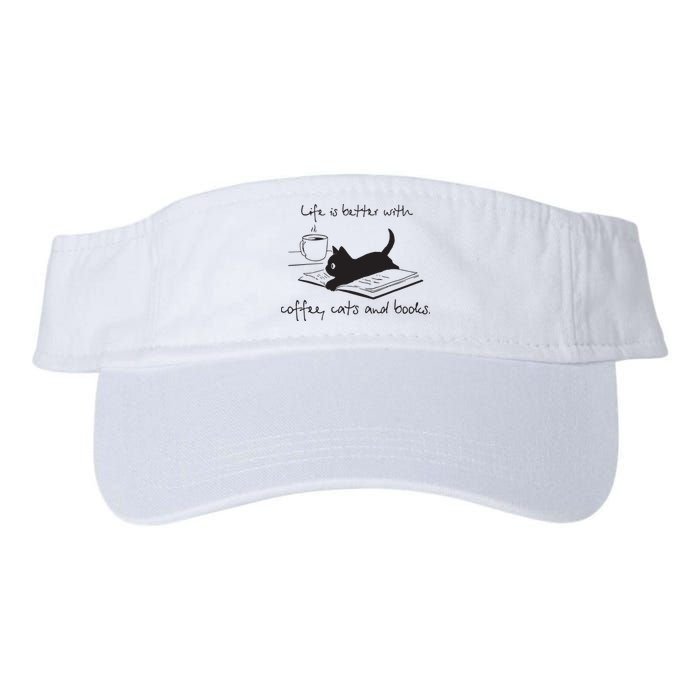 Life Is Better With Books Cats And Coffee Visor