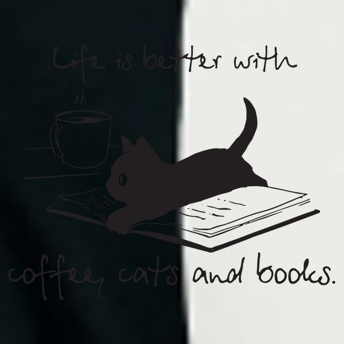Life Is Better With Books Cats And Coffee Infant Baby Jersey Bodysuit