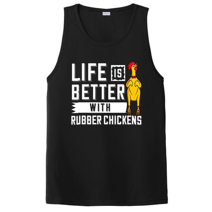 Life Is Better With Rubber Chickens Screaming Costume PosiCharge Competitor Tank