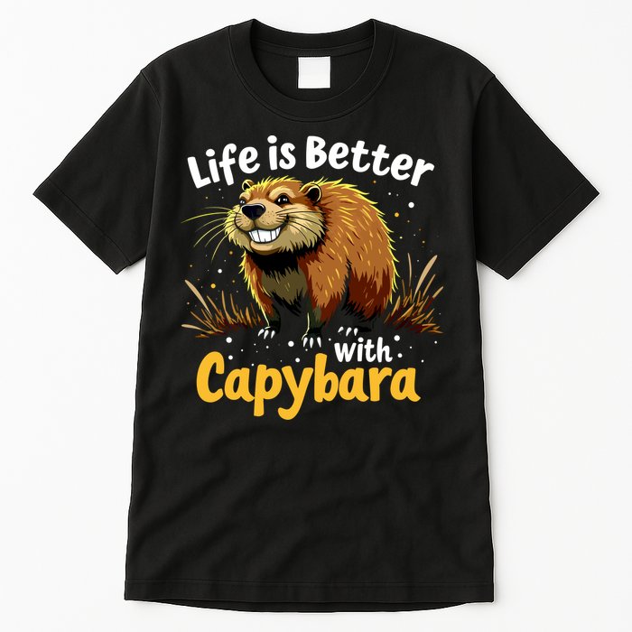 Life Is Better With Capybara Tall T-Shirt