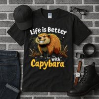 Life Is Better With Capybara Tall T-Shirt