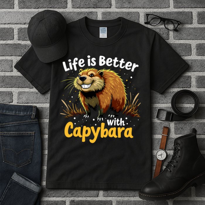 Life Is Better With Capybara Tall T-Shirt