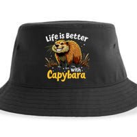 Life Is Better With Capybara Sustainable Bucket Hat