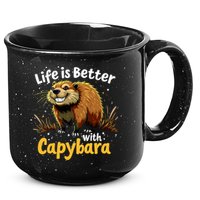 Life Is Better With Capybara 15oz Campfire Ceramic Mug