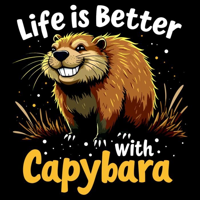 Life Is Better With Capybara Bag
