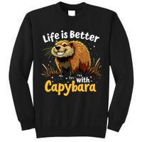 Life Is Better With Capybara Tall Sweatshirt