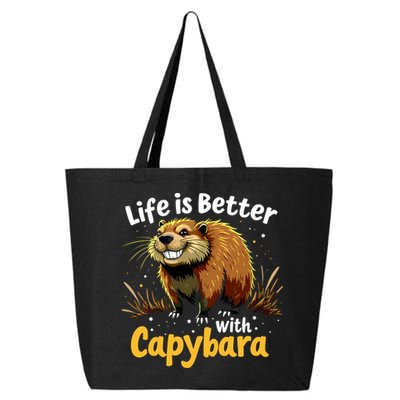 Life Is Better With Capybara 25L Jumbo Tote