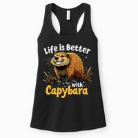 Life Is Better With Capybara Womens Tank Top