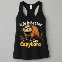 Life Is Better With Capybara Womens Tank Top
