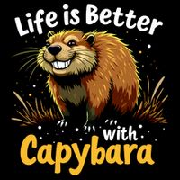 Life Is Better With Capybara Baby Bodysuit