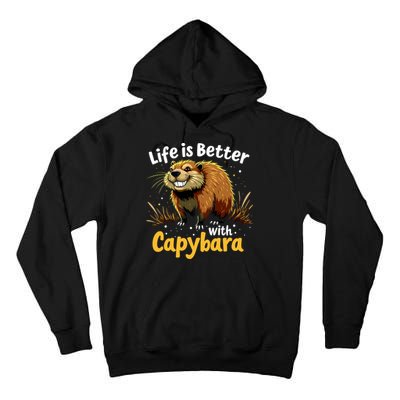Life Is Better With Capybara Tall Hoodie