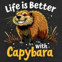 Life Is Better With Capybara Microfiber Hand Towel