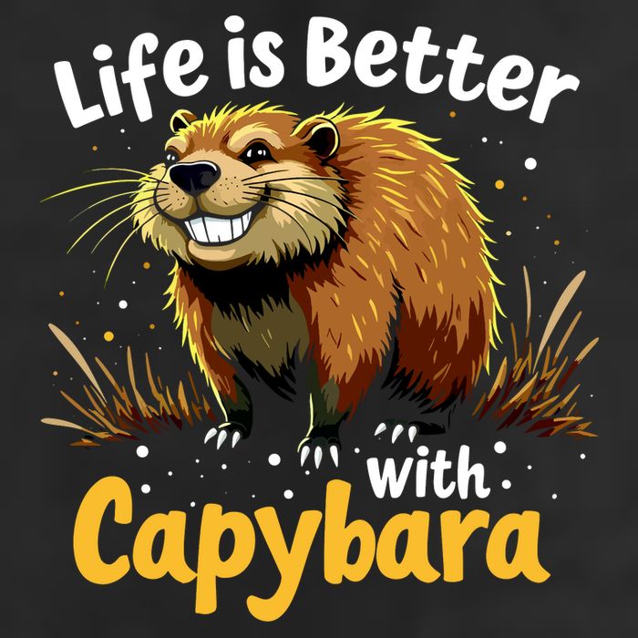 Life Is Better With Capybara Microfiber Hand Towel