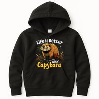 Life Is Better With Capybara Kids Hoodie