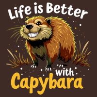 Life Is Better With Capybara Coaster