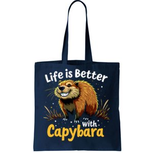 Life Is Better With Capybara Tote Bag