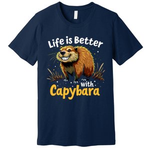 Life Is Better With Capybara Premium T-Shirt