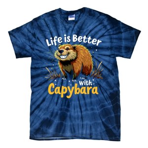 Life Is Better With Capybara Tie-Dye T-Shirt