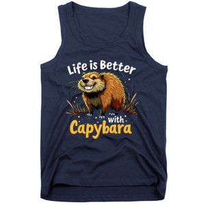 Life Is Better With Capybara Tank Top